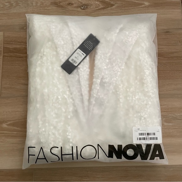 Fashion Nova Dresses & Skirts - Fashion Nova Bring The Drama Silver Sequin Midi Dress 1X